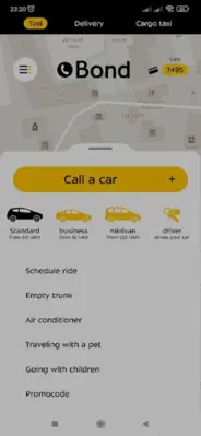 Bond taxi, delivery & cargo android App screenshot 0